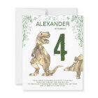 Dinosaur Birthday Party Budget Invitation Flyer