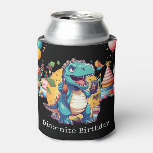 Dinosaur Birthday Party Can Cooler