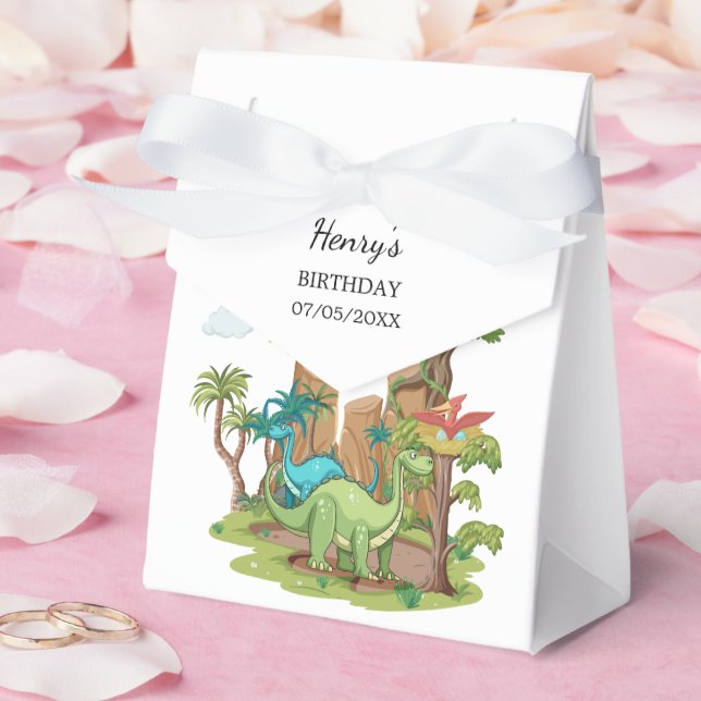 Dinosaur Birthday Party Favour Box (Wedding)