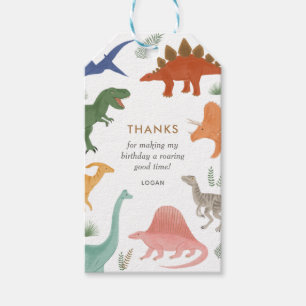 Dinosaur Birthday Party Favour Tags