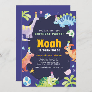 Dinosaur Birthday Party Invitation