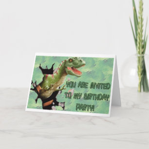 Dinosaur Birthday Party Invitation