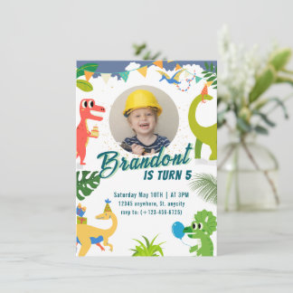 Dinosaur Birthday Party Invitation