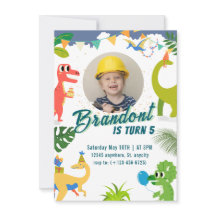Dinosaur Birthday Party Invitation