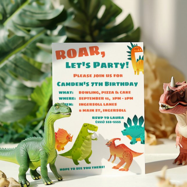 Dinosaur Birthday Party Invitation (Creator Uploaded)