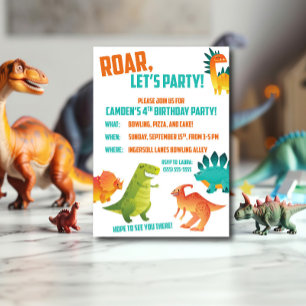 Dinosaur Birthday Party Invitation