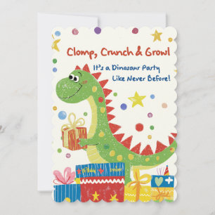 Dinosaur Birthday Party Invitation