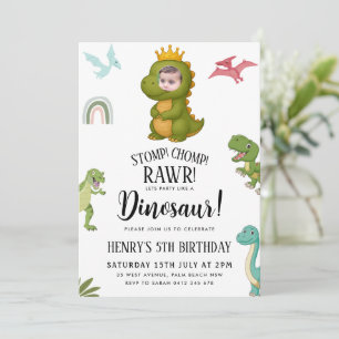 Dinosaur Birthday Party Invitation