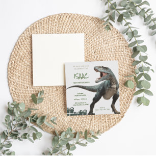 Dinosaur  Birthday Party Invitation Card