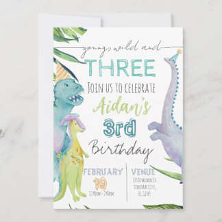 Dinosaur Birthday Party Invitation | Roarsome