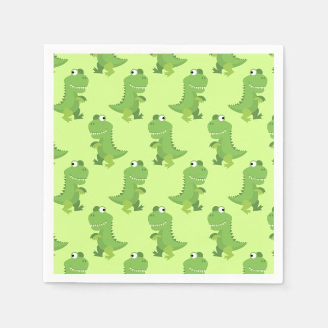 Dinosaur Birthday Party Napkin (Front)