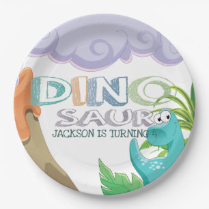 Dinosaur Birthday Party Paper Plate