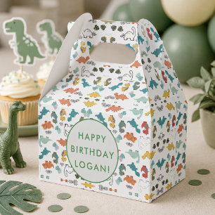Dinosaur Birthday Party Photo Favour Box