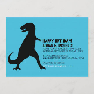 Dinosaur Birthday Party | T-Rex Invitation