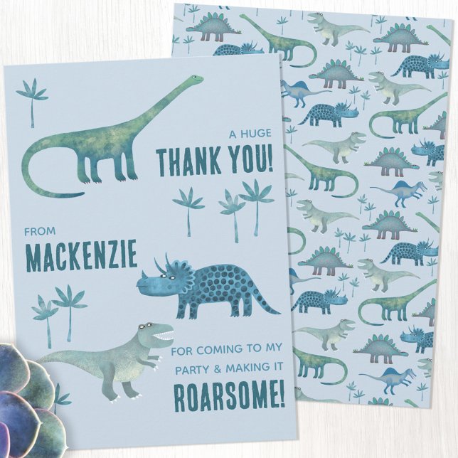 Dinosaur Birthday Party Thank You (Creator Uploaded)