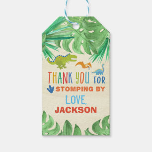 Dinosaur Birthday Party Thank You Favour Tag