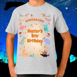 Dinosaur Birthday Party with Giant Dino Egg   T-Shirt