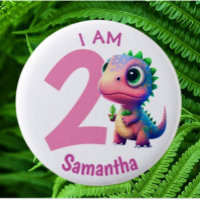 Dinosaur birthday Pink