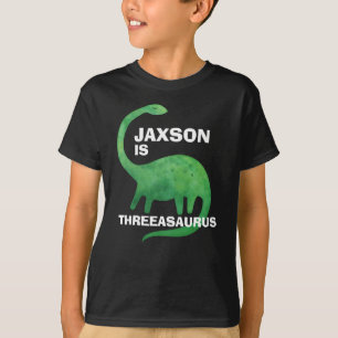 Dinosaur Birthday T-Shirt - Any Age - Add Name