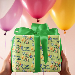 Dinosaur Birthday Wrapping Paper