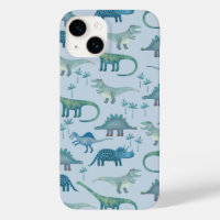 Dinosaur Blue Pattern