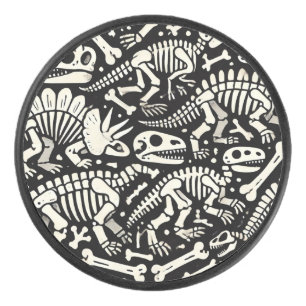 Dinosaur Bone Adventure Hockey Puck