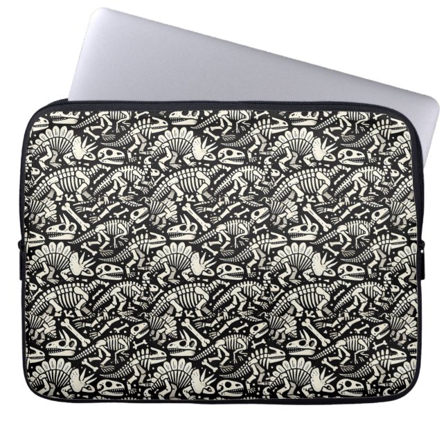 Dinosaur Bone Adventure Laptop Sleeve (Front)