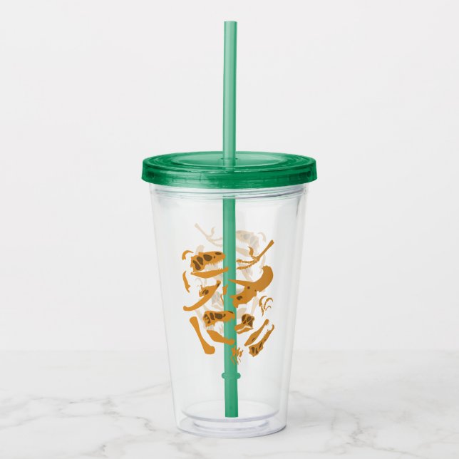 Dinosaur Bones Acrylic Tumbler (Front)