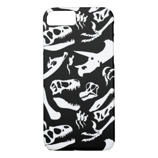 Dinosaur Bones (Black) iPhone 8/7 Case