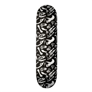 Dinosaur Bones (Black) Skateboard