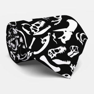Dinosaur Bones (Black) Tie