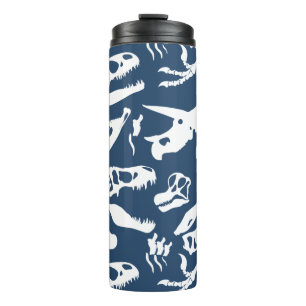 Dinosaur Bones (Blue) Thermal Tumbler