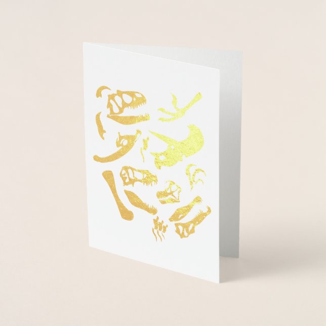 Dinosaur Bones Foil Card (Front)