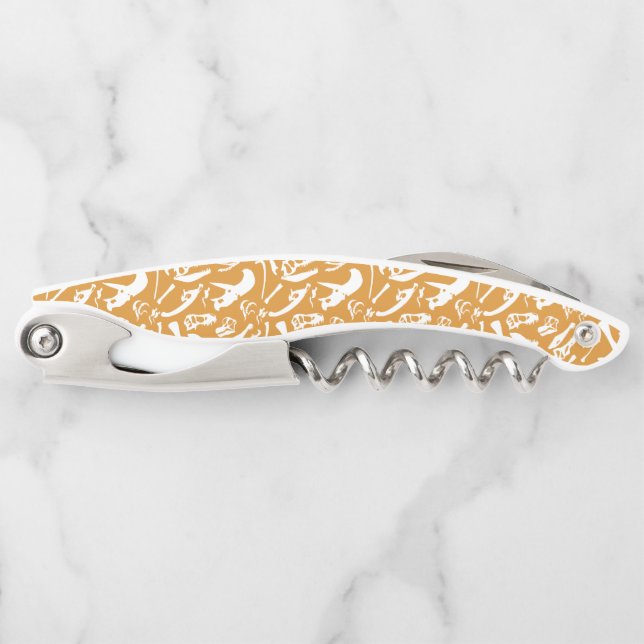 Dinosaur Bones (Gold) Corkscrew (Front)