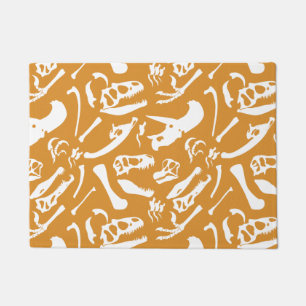 Dinosaur Bones (Gold) Doormat