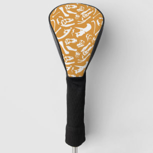 Dinosaur Bones (Gold) Golf Head Cover