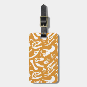 Dinosaur Bones (Gold) Luggage Tag