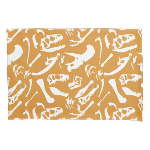 Dinosaur Bones (Gold) Pillowcase