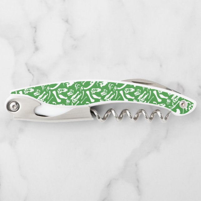 Dinosaur Bones (Green) Corkscrew (Front)