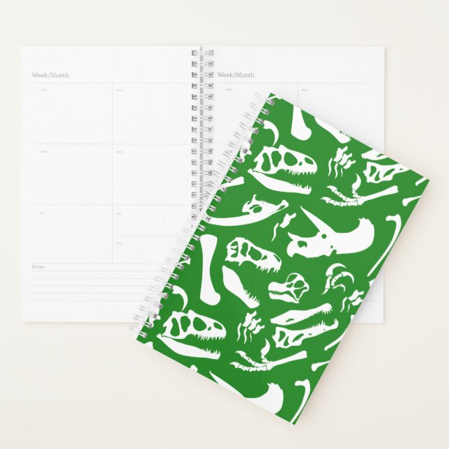 Dinosaur Bones (Green) Planner (Display)
