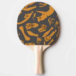Dinosaur Bones (Grey) Ping Pong Paddle