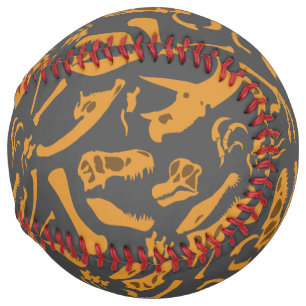 Dinosaur Bones (Grey) Softball