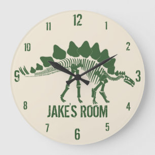 Dinosaur Bones Personalised Large Clock