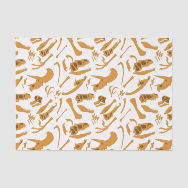 Dinosaur Bones Tissue Paper (Front)