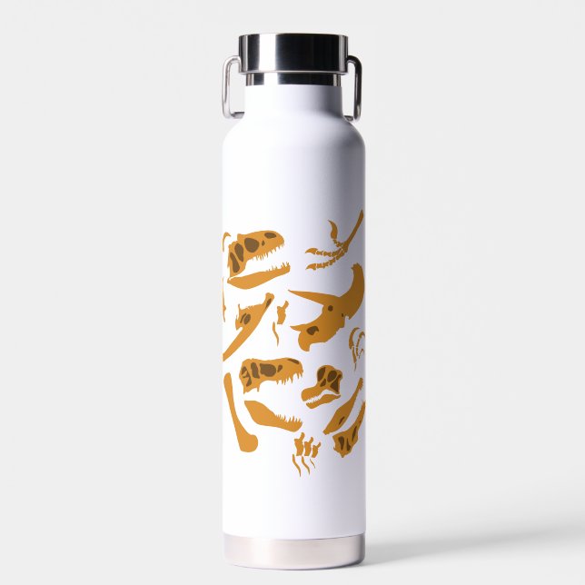 Dinosaur Bones Water Bottle (Front)