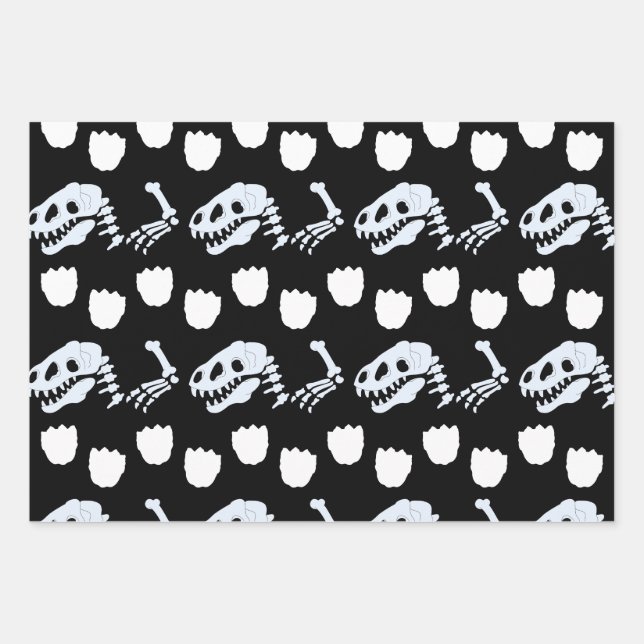  Dinosaur Bones Wrapping Paper  (Front 3)