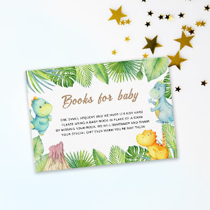 Dinosaur Books for Baby Enclosure Card