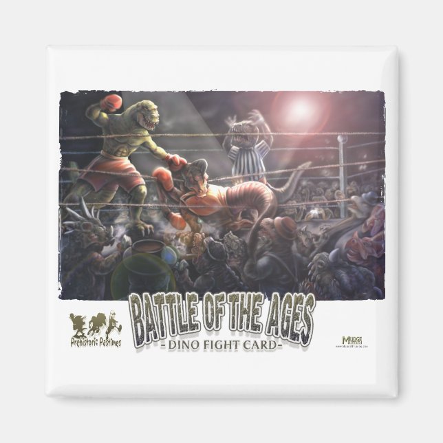 Dinosaur Boxing Magnet (Front)