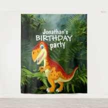 Dinosaur Boy BIRTHDAY  Backdrop