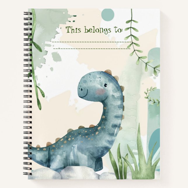Dinosaur Boy/Girl Notebook (Front)